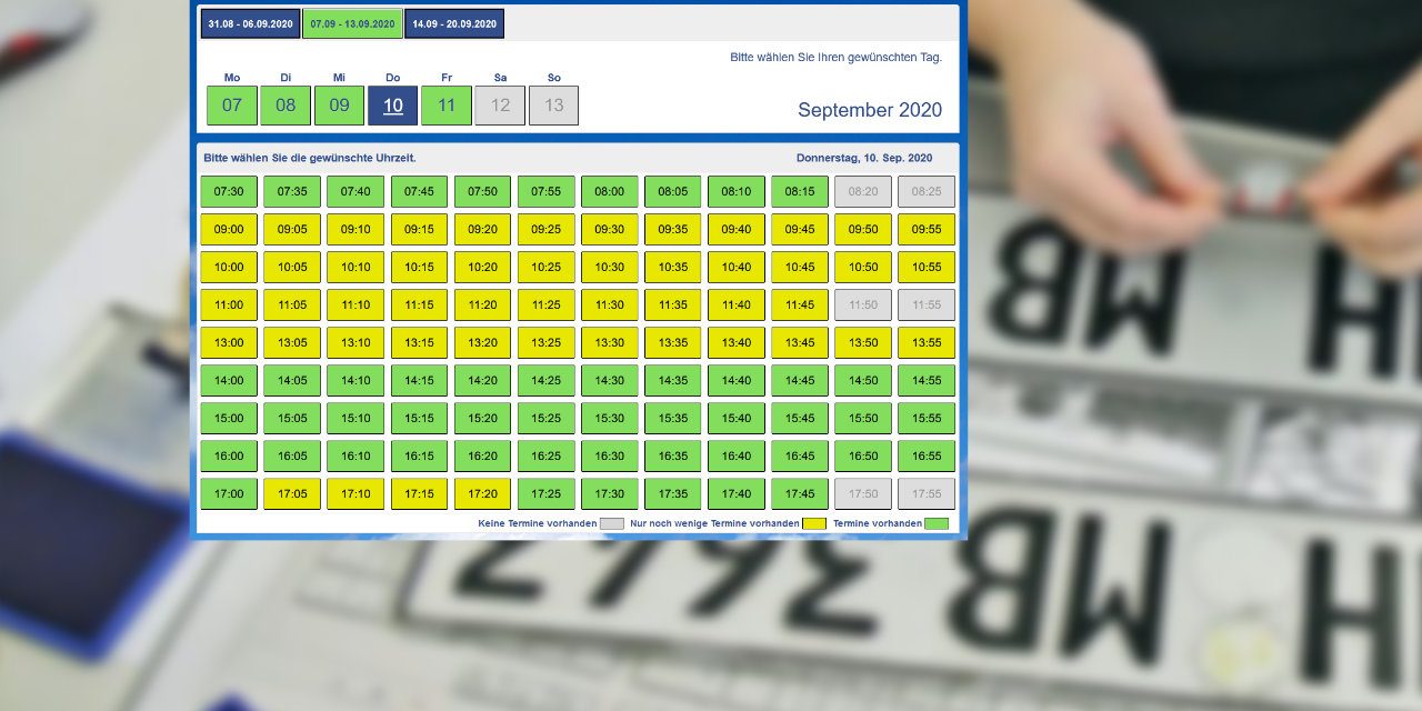 Kfz-Zulassungsstelle Gotha Online Terminreservierung