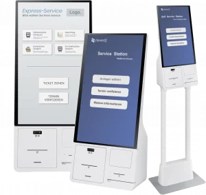 Ein multifunktionales Kiosksystem für das Warteschlangenmanagement und Terminmanagement